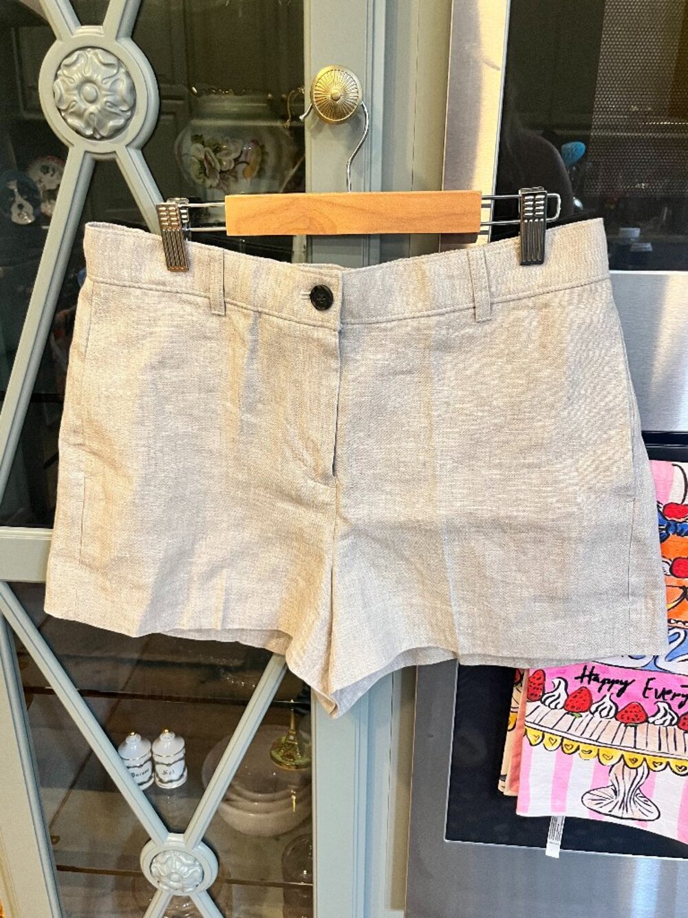 J. Crew Tan Linen Shorts